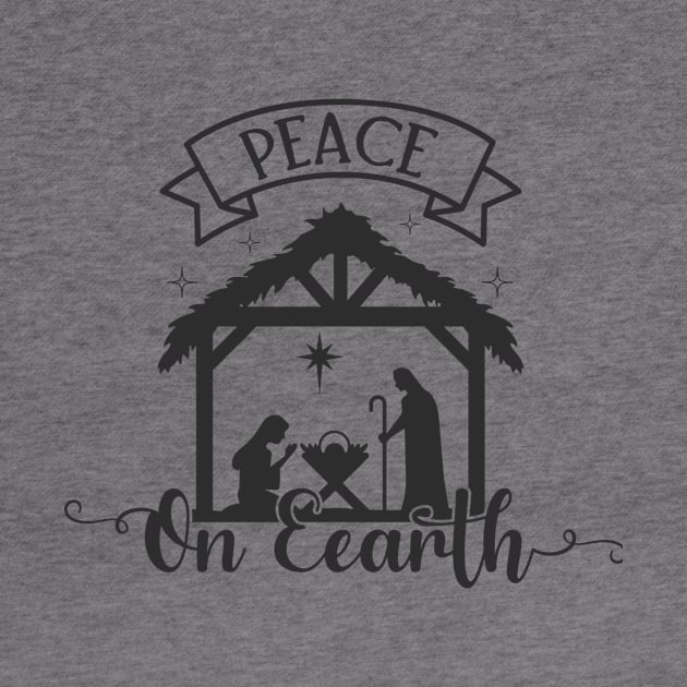 Peace on Earth, Nativity Scene by BadrooGraphics Store